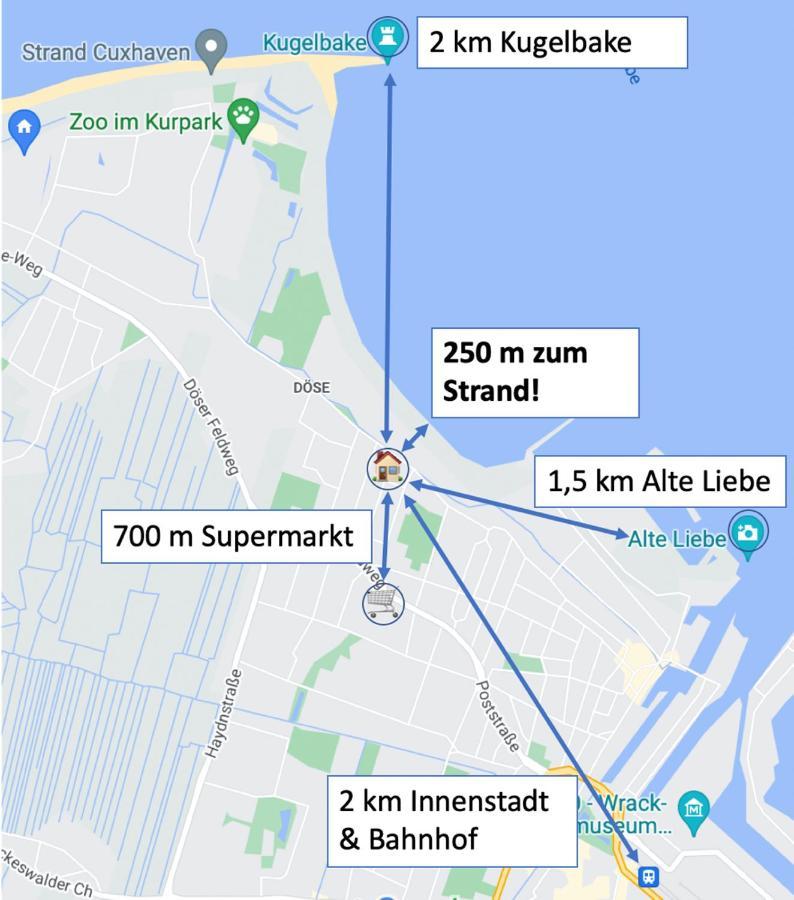 Haus Seefalke - 250 M Zum Meer Куксхавен Екстериор снимка